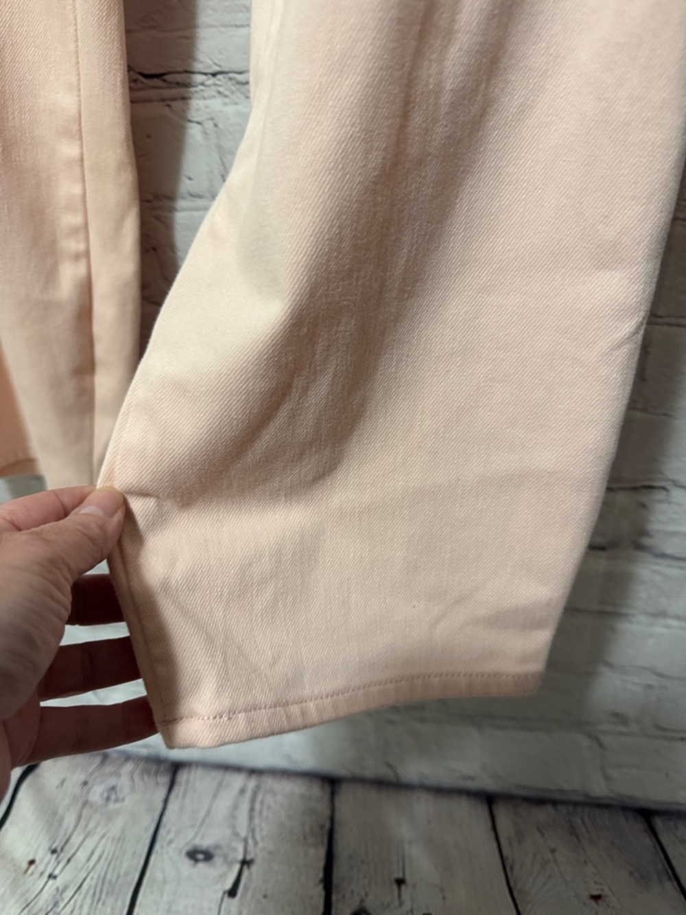 NWOT Faded Glory (20) Women’s Pink Pull-On Stretch Capri Jean Look Back Pockets - Picture 2 of 8